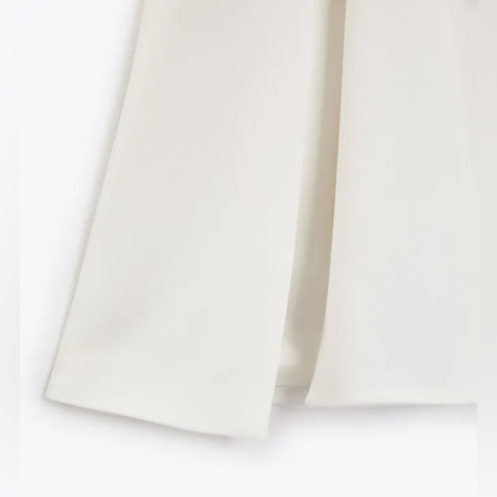 Zara Net Cape White Blazer Jacket Coat - Picture 10 of 10